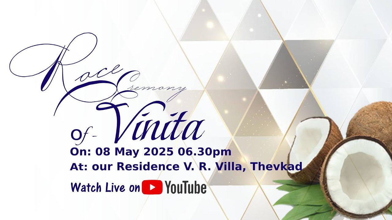 ROCE CEREMONY OF VINITA  ||  LIVE STREAMING || 08 MAY 2025