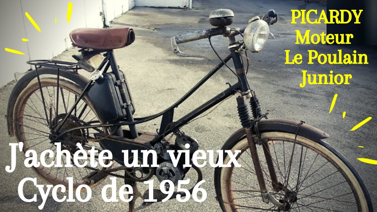 J'ach&egrave;te un vieux cyclomoteur 50cm3. Rare mod&egrave;le construit par un assembleur de St Quentin en 1956