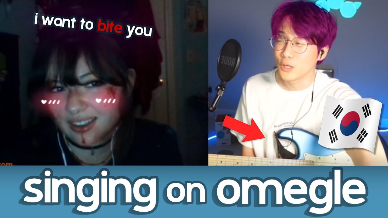 Pretty Zombie Girl falls in LOVE with KPOP OPPAR | Omegle Singing Reactions