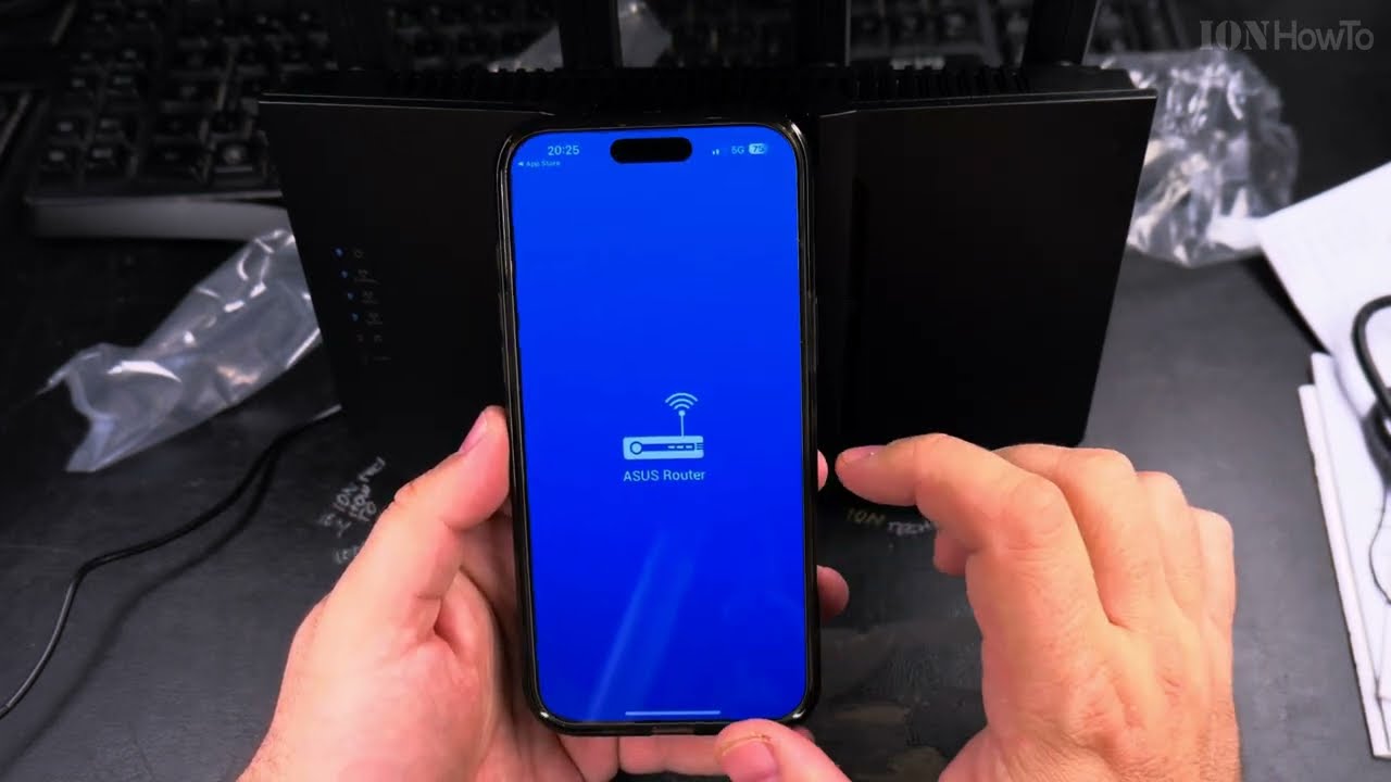 Asus Router RTBE92U Setup Install with iPhone
