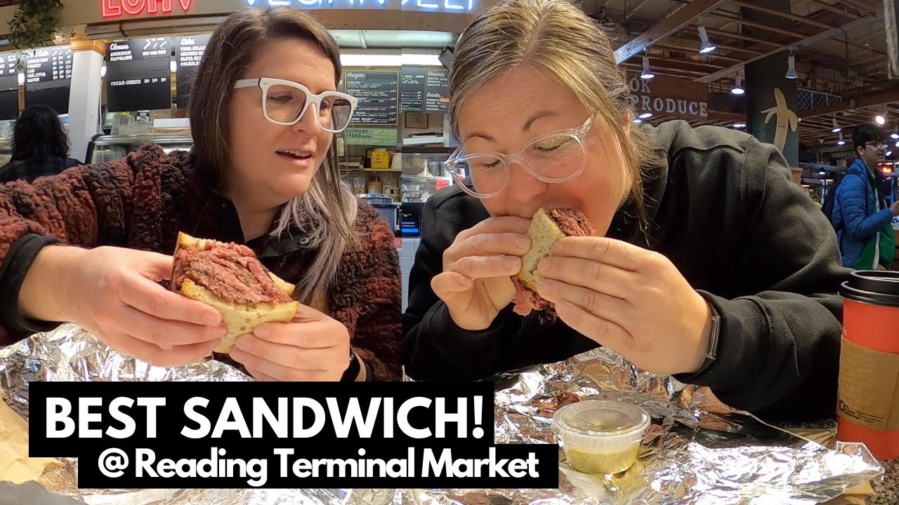 THE BEST SANDWICH at Reading Terminal Market! This FOOD TOUR Is The Perfect Layover in Philly!