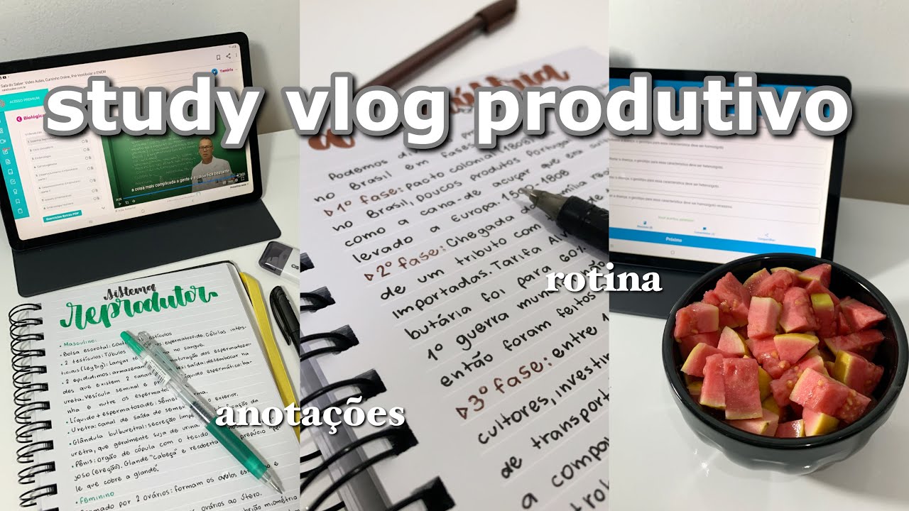 STUDY VLOG | Vem se motivar com dicas, estudos e rotina!