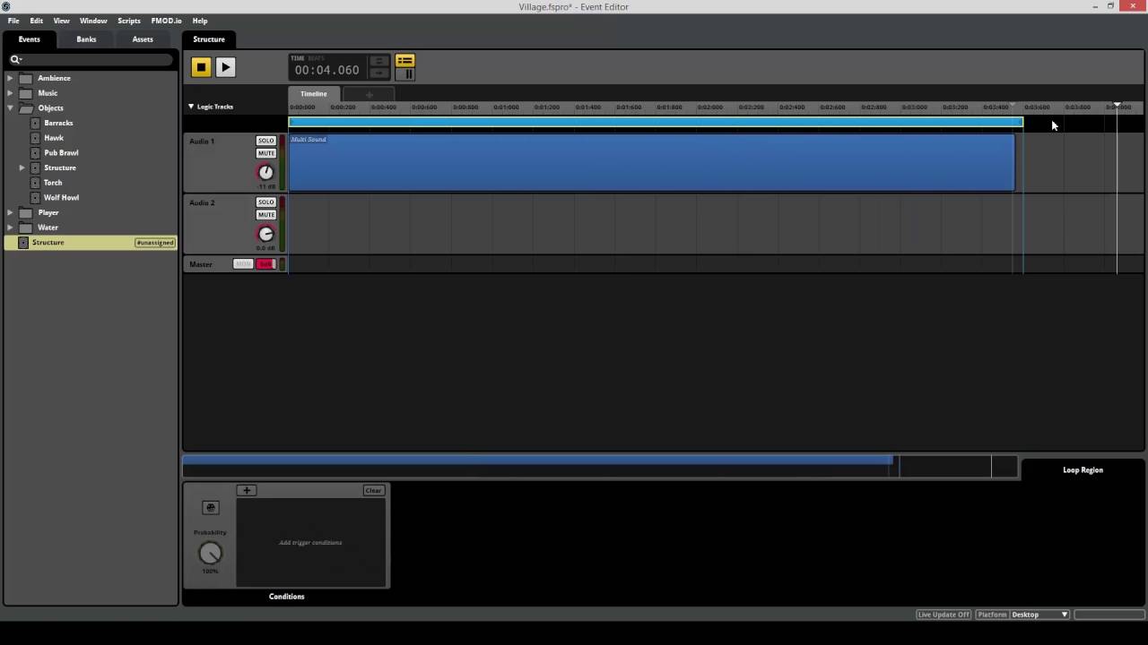 Audio for Unity 5: Viking Village (3/5) - Layered and Randomized Sounds