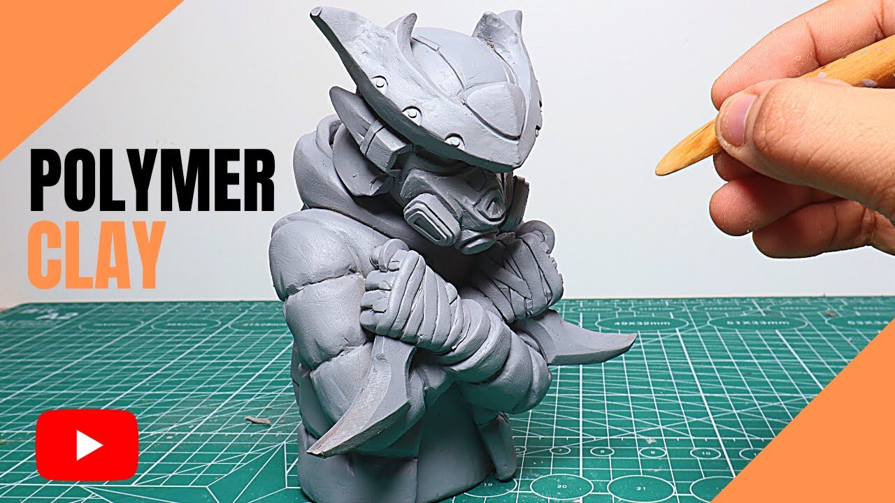 Making urban toy using super sculpey firm | Making Krambit wielding Character | Making Art Toy