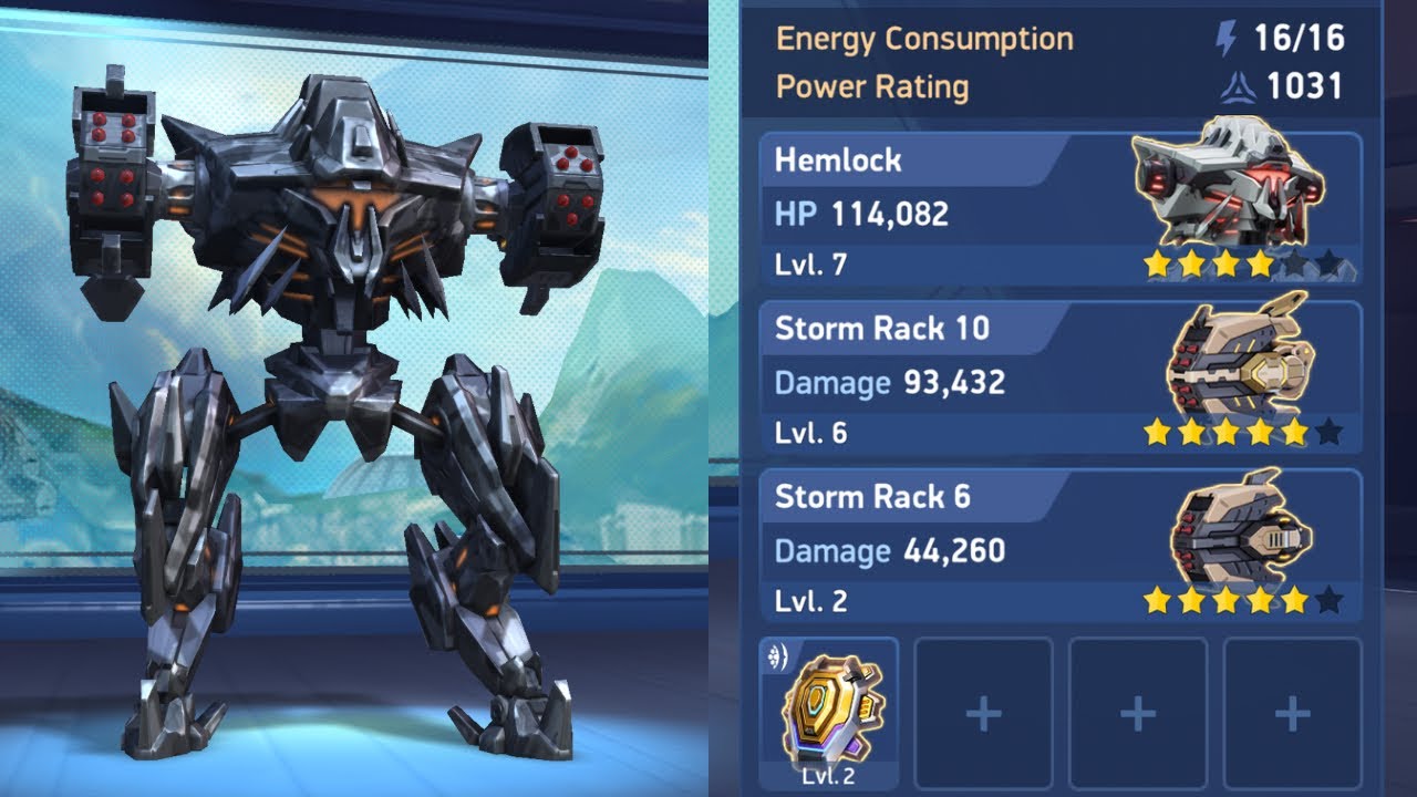Legendary hemlock and the storm racks | stun and dominates | mech arena