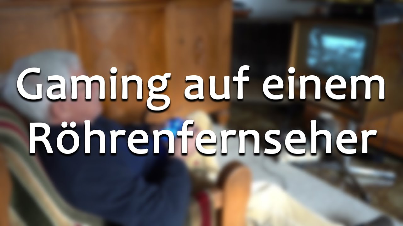 Gaming auf einem S/W-Röhrenfernseher Baujahr 1957! || Meister Jambo