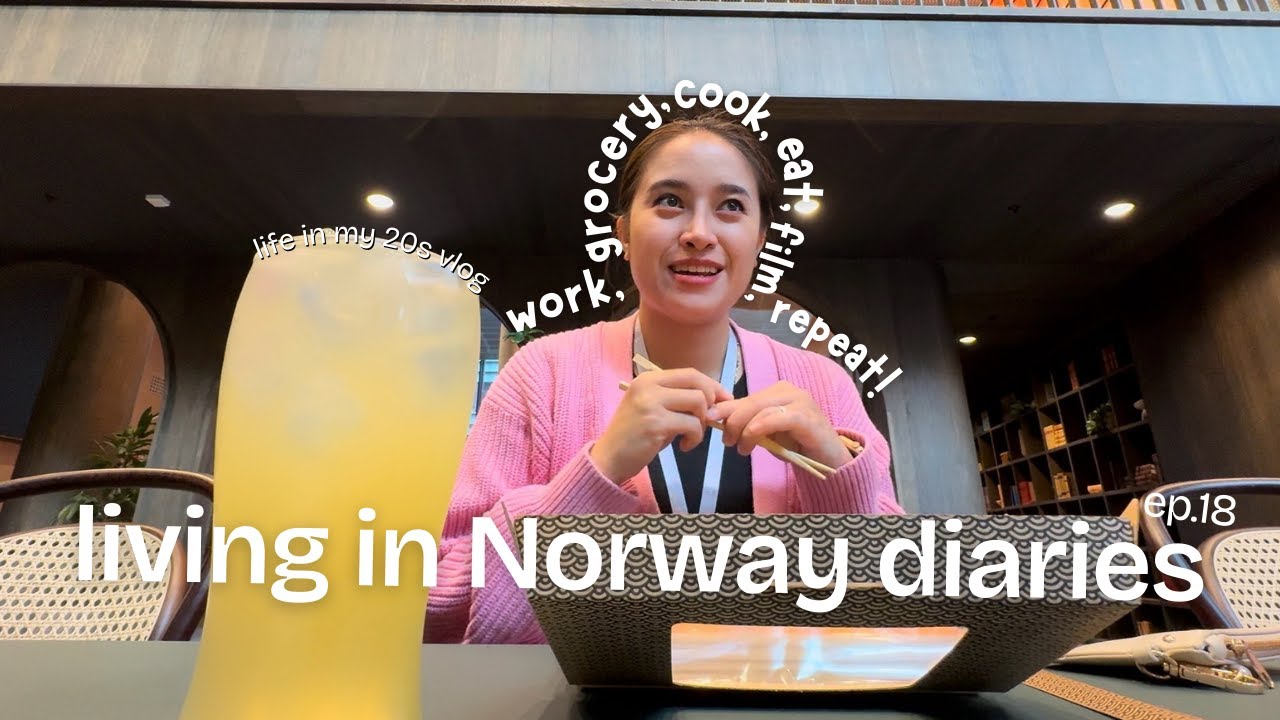 Life lately in Oslo 🌳 work, grocery, cook, eat, repeat!