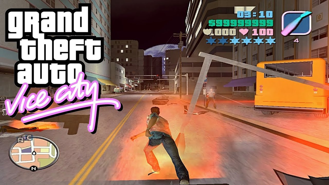 GTA: Vice City DELUXE (2004) - Fiery Night - Turbo Mod (Gameplay)