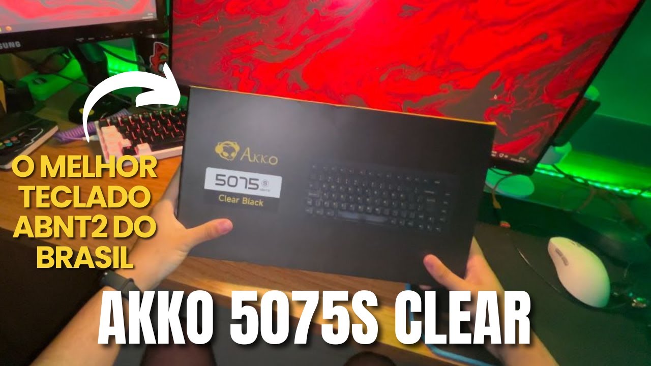 O Melhor Teclado Mecânico ABNT2? AKKO 5075S Clear - Layout 75%