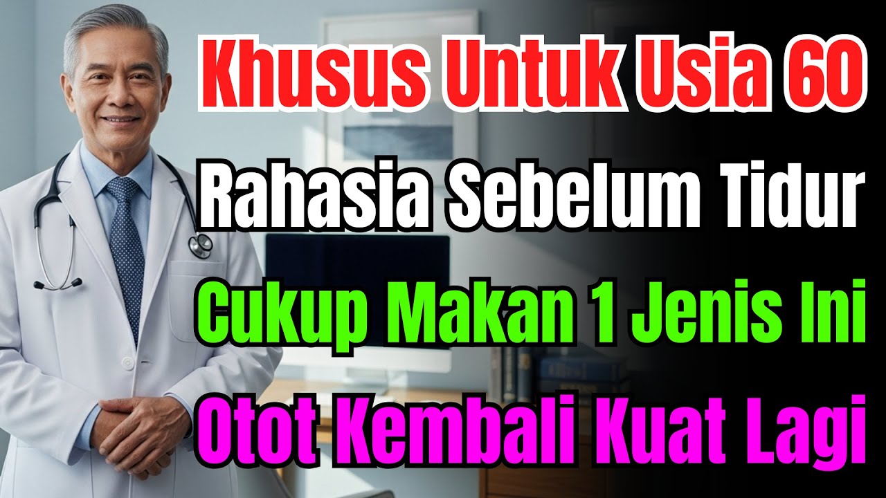 Lansia Wajib Tahu! Makan Ini Sebelum Tidur Agar Otot Tidak Hilang! 8 Makanan Terbaik, No 1 Ajaib!
