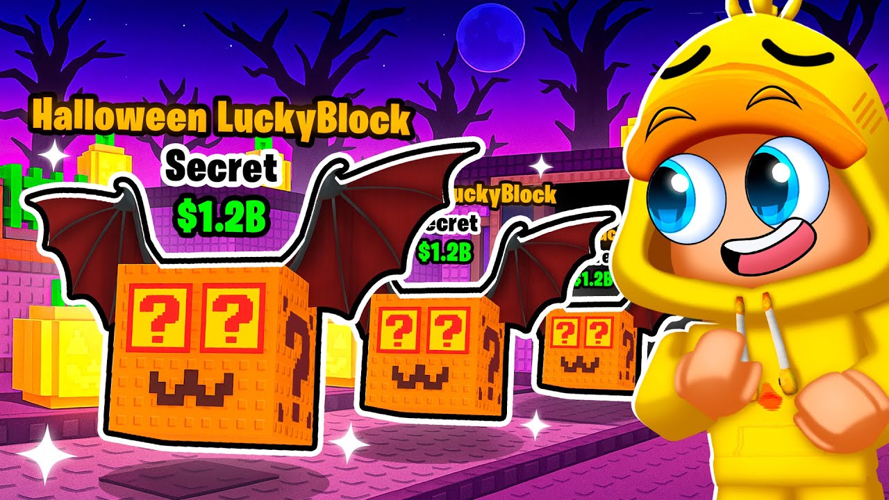 Ik OPEN 100 HALLOWEEN LUCKY BLOCKS In Steal A Brainrot! (Roblox)