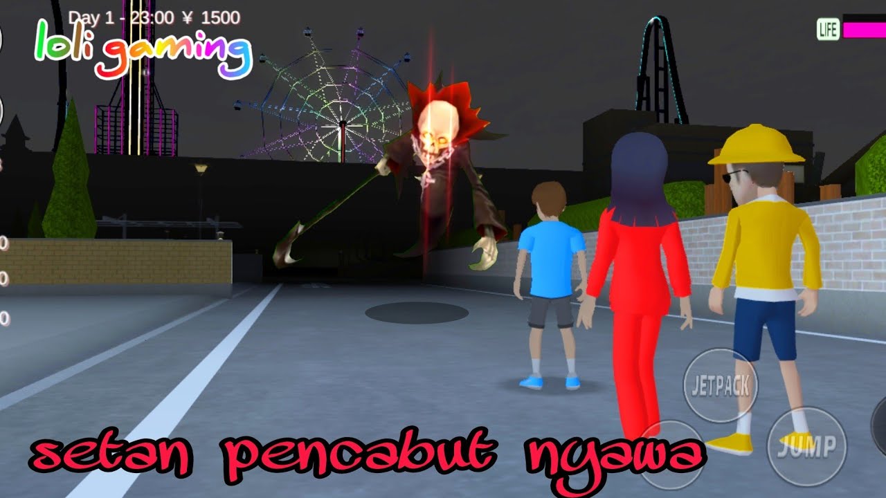 Si anto pingsan nyawanya dicabut setan pencabut nyawa (part1)😱sakuraschoolsimulator