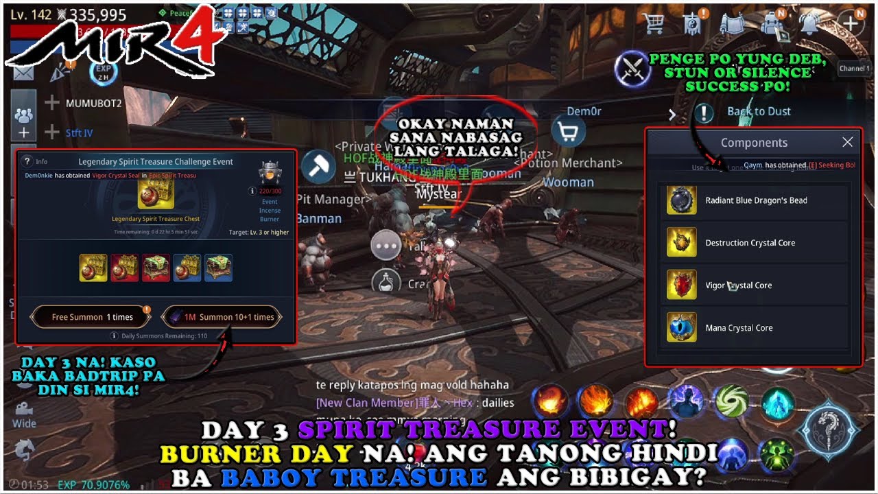 MIR4 - SPIRIT TREASURE EVENT DAY 3! DI TALAGA NAG BIGAY NG EXTRA LEGEND! BURNER LANG TALAGA! - F2P