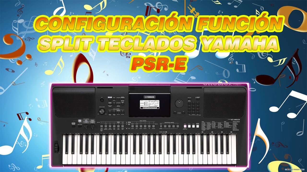CÓMO DIVIDIR LOS SONIDOS DE TECLADO YAMAHA PSR-E FUNCIÓN SPLIT
