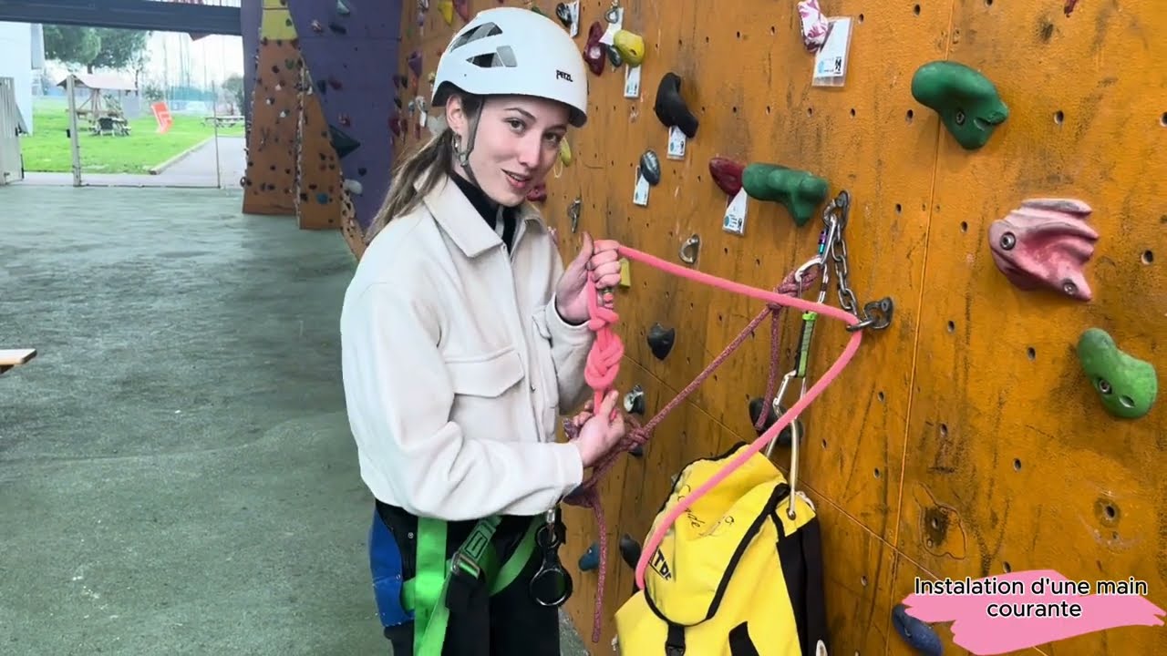 Manip Canyon : Main courante + Rappel débrayable