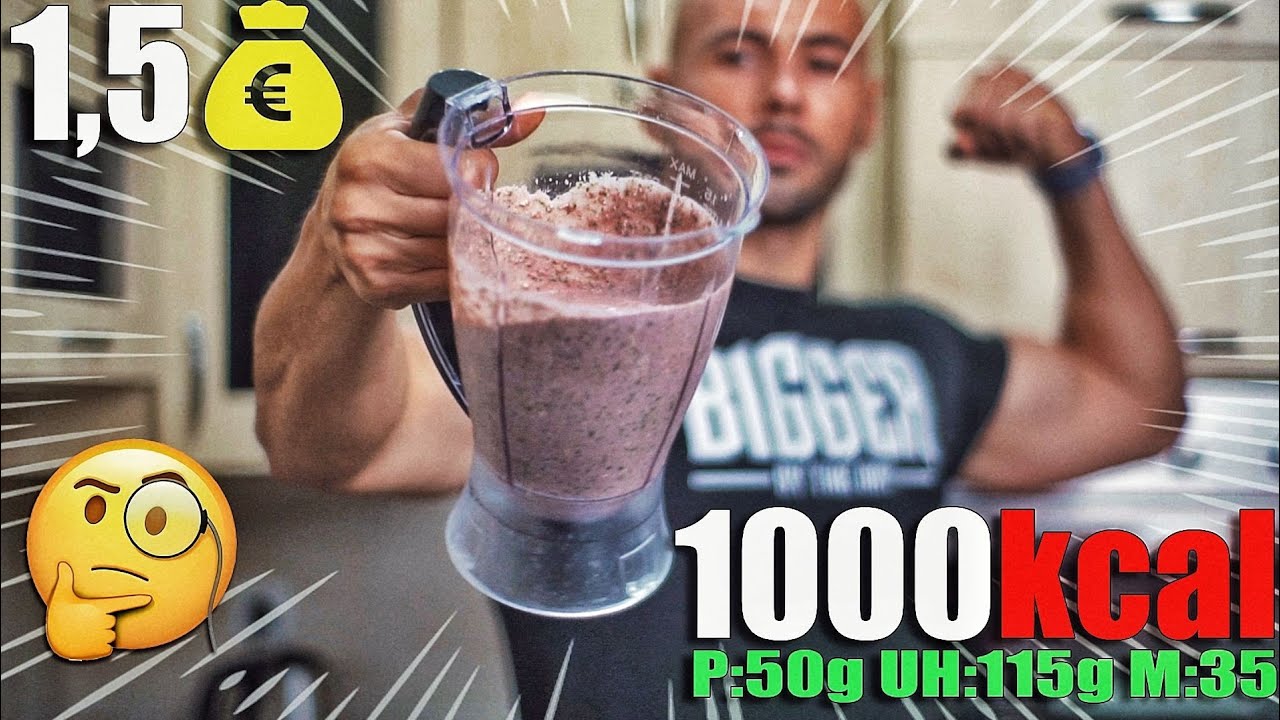 Anabolički ŠEJK za MASU za 1,5e. [1000 kalorija] 💪