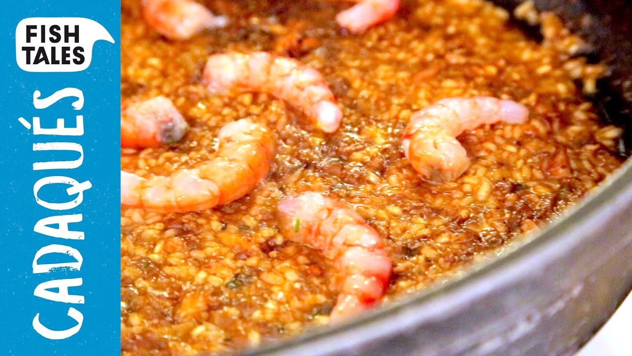 Paella with GAMBAS | Bomba Rice with PRAWNS | Bart van Olphen