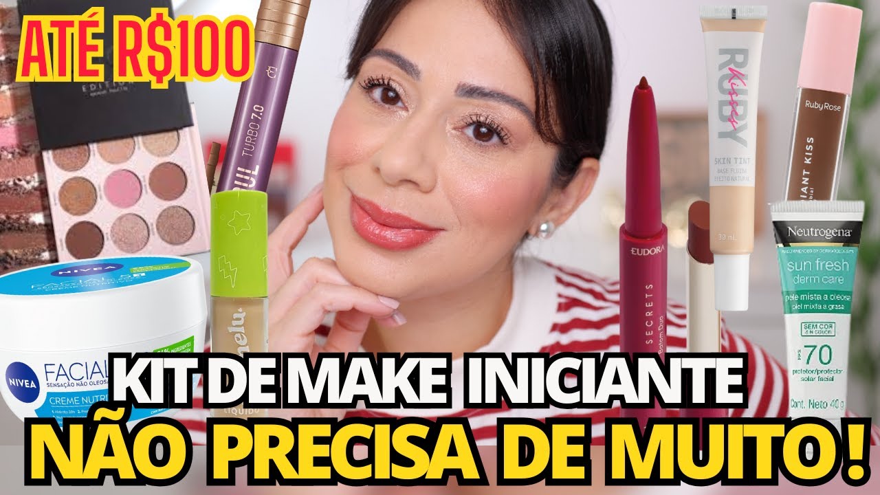 Kit De Maquiagem Para Iniciantes Com Baratinhos | O essencial Para começar