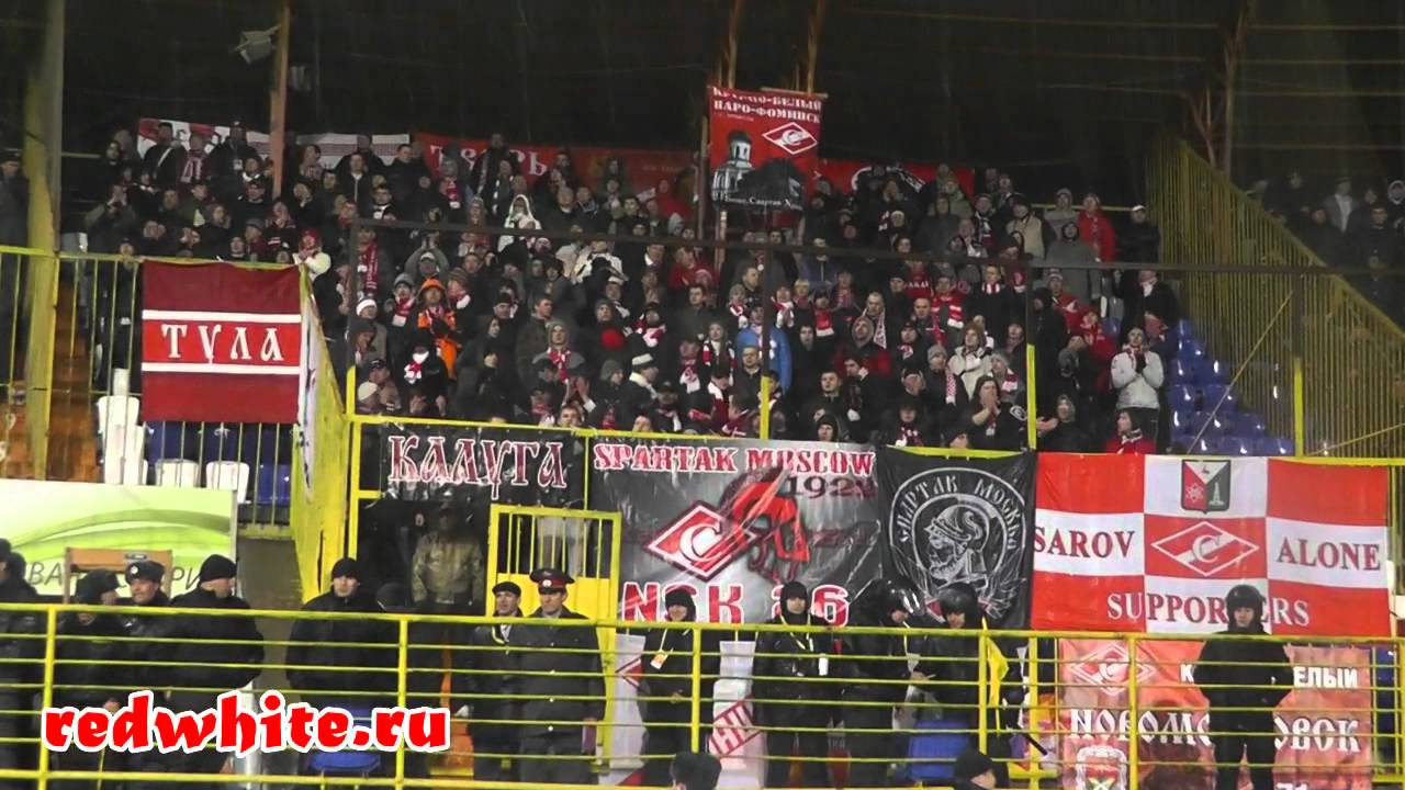 Анжи - Спартак. Перфоманс фанатов Спартака в махачкале