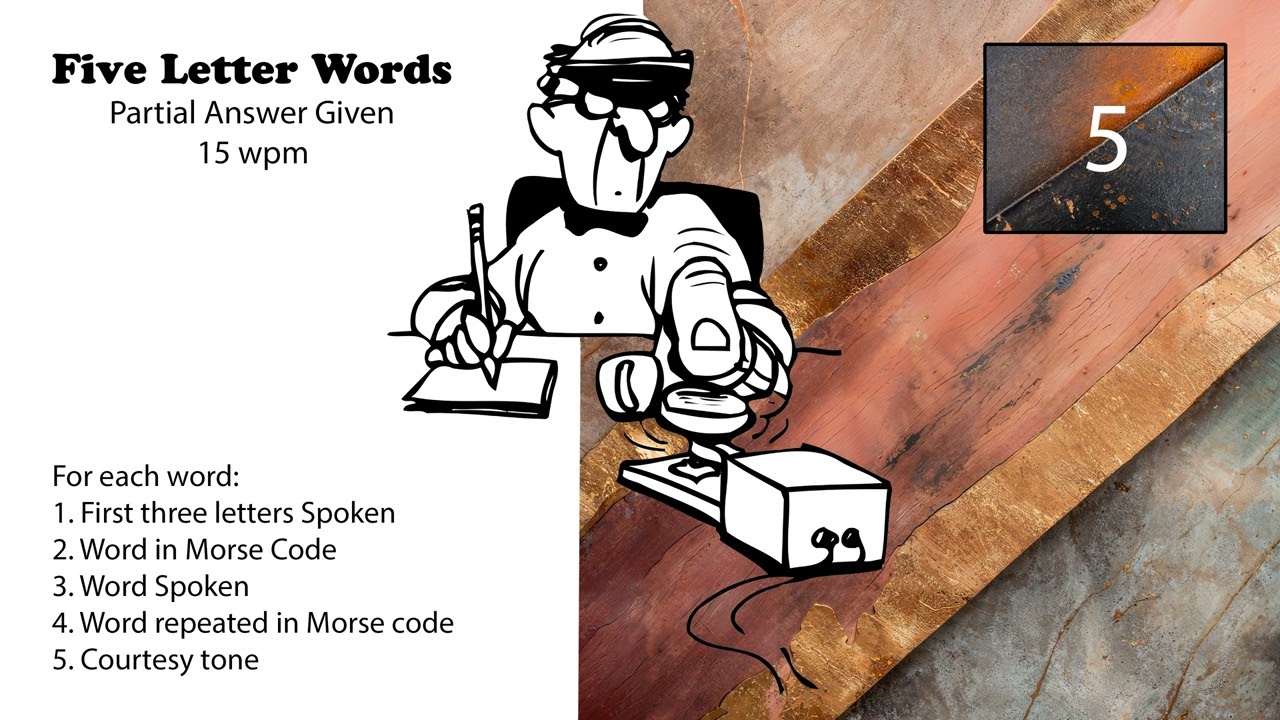 5 Letter Words - First 3 Letters Given - 15wpm