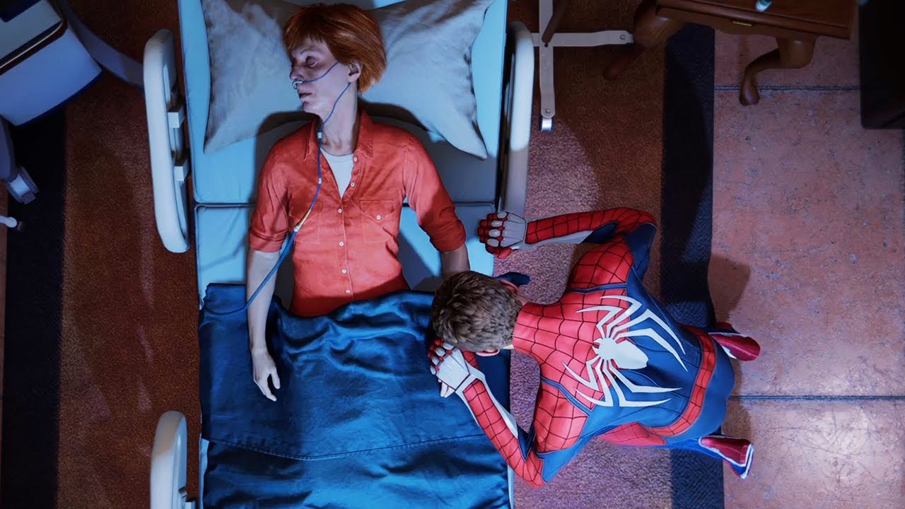 Death of Aunt May Scene - Marvel's Spider-Man Remastered PS5