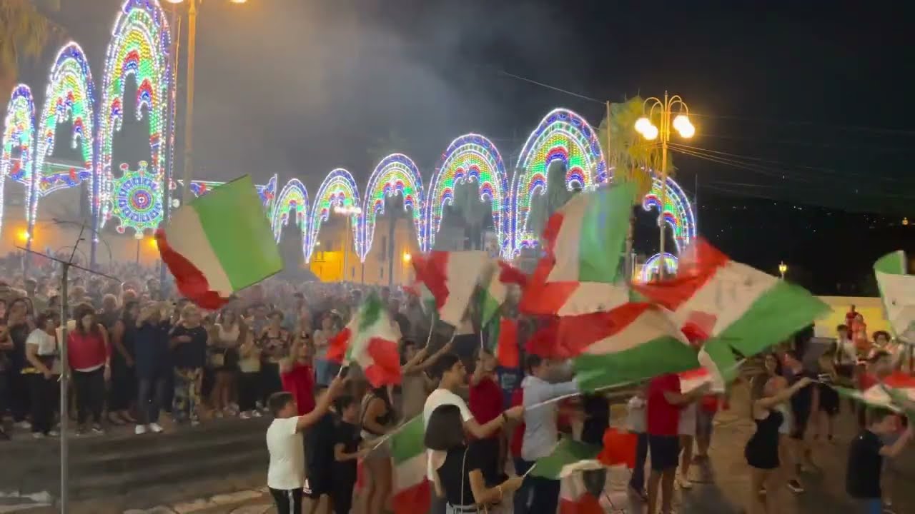 Macchia 27 Agosto 2022 Trionfale Uscita San Vito Martire e Spettacolo Pirotecnico FIORI DI FUOCO