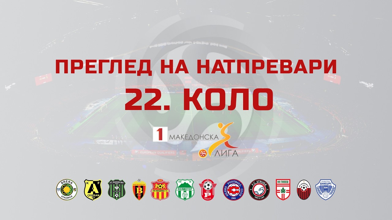Преглед на натпревари | 22. коло – Прва МФЛ 2025/26