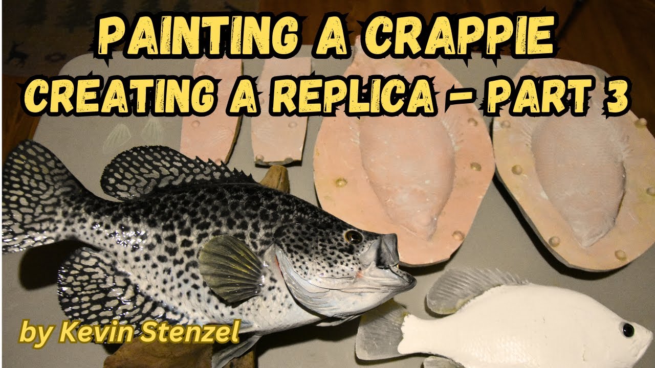 Painting a Crappie Replica Fish Mount Reproduction Taxidermy