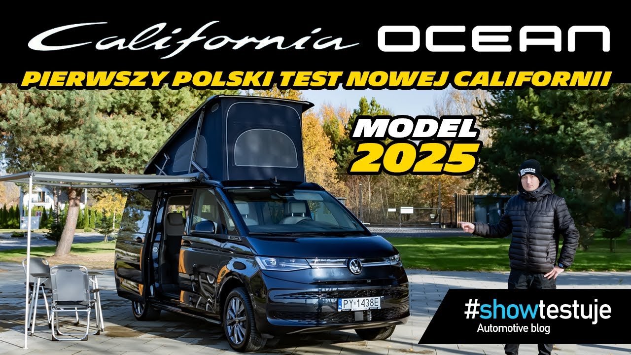 Volkswagen California T7 Ocean 2.0 TDI (2025) - pierwszy polski test nowego modelu [ #showtestuje ]
