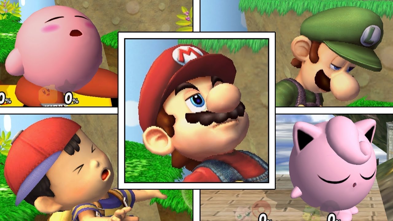 All Characters Dizzy (Drunk) In Super Smash Bros Brawl