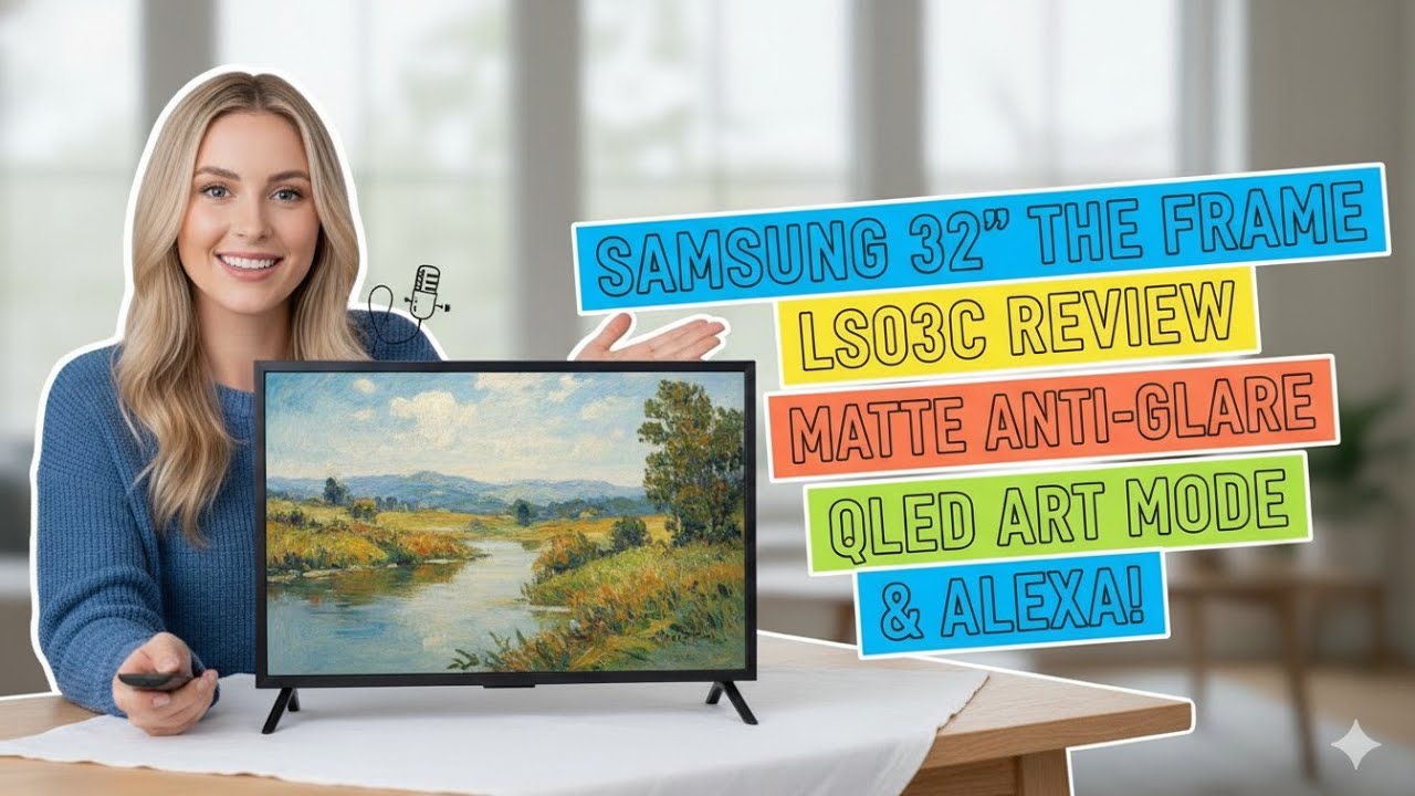 Samsung 32-Inch The Frame LS03C Review: Matte Anti-Glare, QLED Art Mode & Alexa!