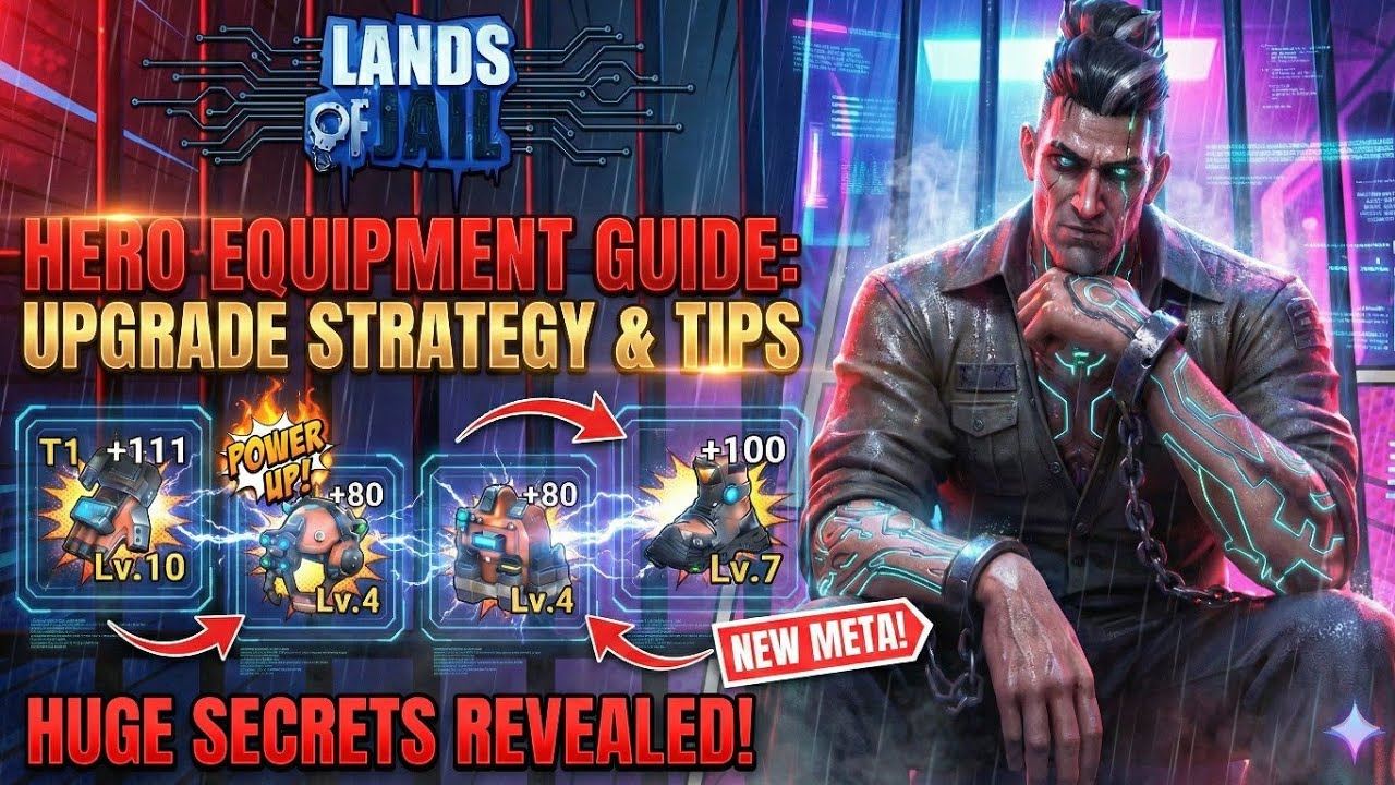 Руководство по экипировке героев в игре Lands of Jail: стратегия улучшения и советы.