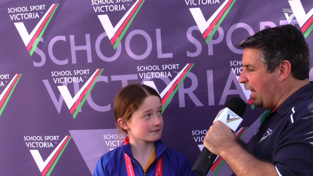 Julia Stahl (Good Shepherd Lutheran) Interview at SSV State Cross Country Championships