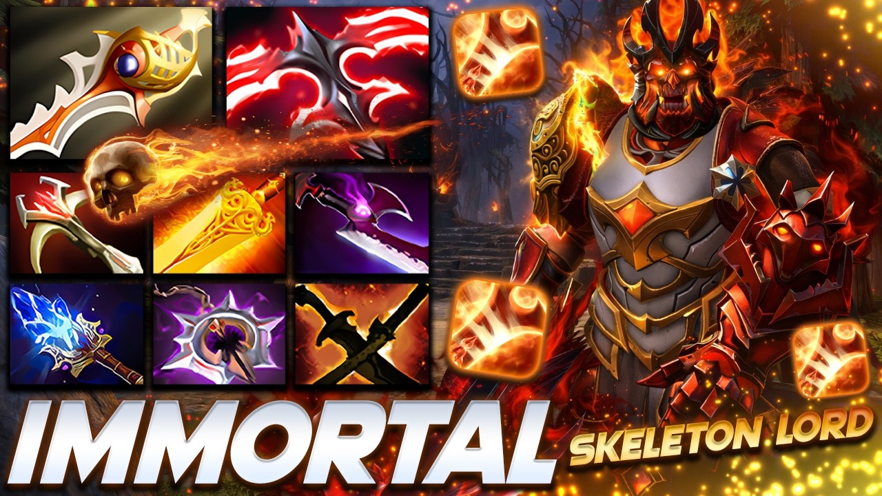 Wraith King Skeleton Boss - Dota 2 Pro Gameplay [Watch & Learn]