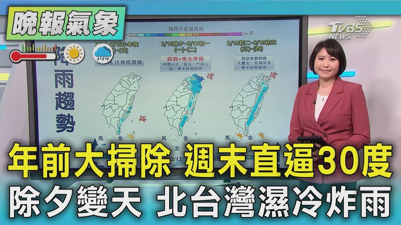天氣/把握小年夜前好天氣! 除夕起北台灣「轉濕冷」｜TVBS新聞 @TVBSNEWS01