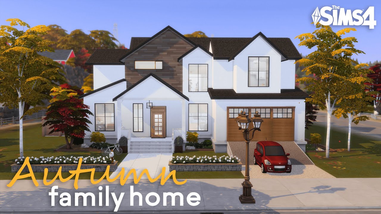 AUTUMN FAMILY HOME 🍂| No CC | The Sims 4 Stop Motion Build