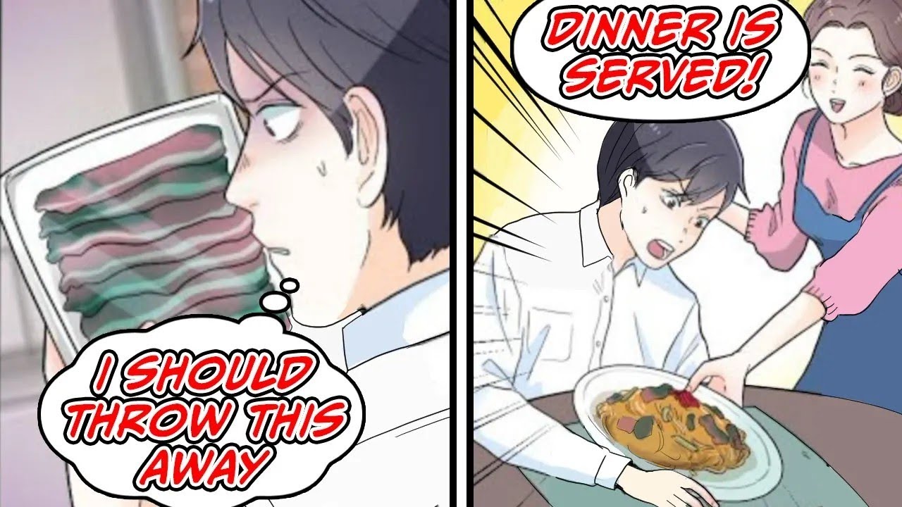 The rotten meat that I threw away at lunchtime, was on the dinner plate... [Revenge]