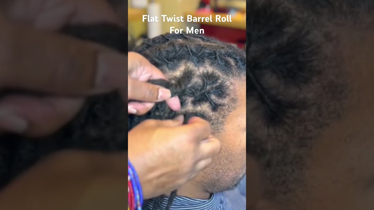 Flat Twist Barrel Roll For Men #dreadlockmachine #dreadlocks #locs #dreadlockstyle