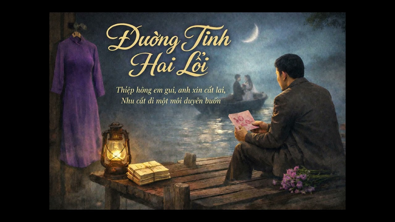 ĐƯỜNG TÌNH HAI LỐI | Bolero Xưa Buồn | Thiệp Hồng Khép Lối Yêu