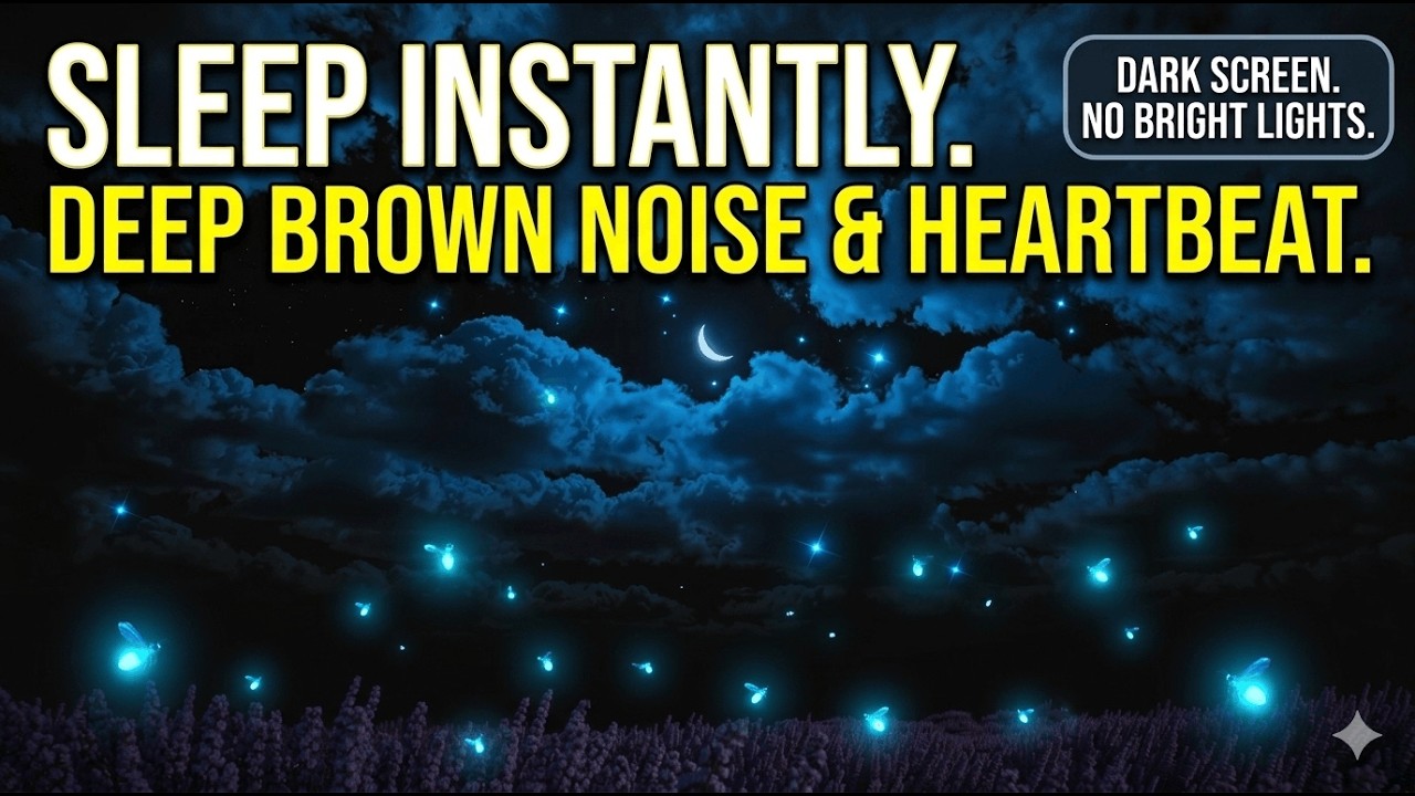 🚫 (NO ADS) | STOP OVERTHINKING: Deep Sleep |  Brown Noise 💤�