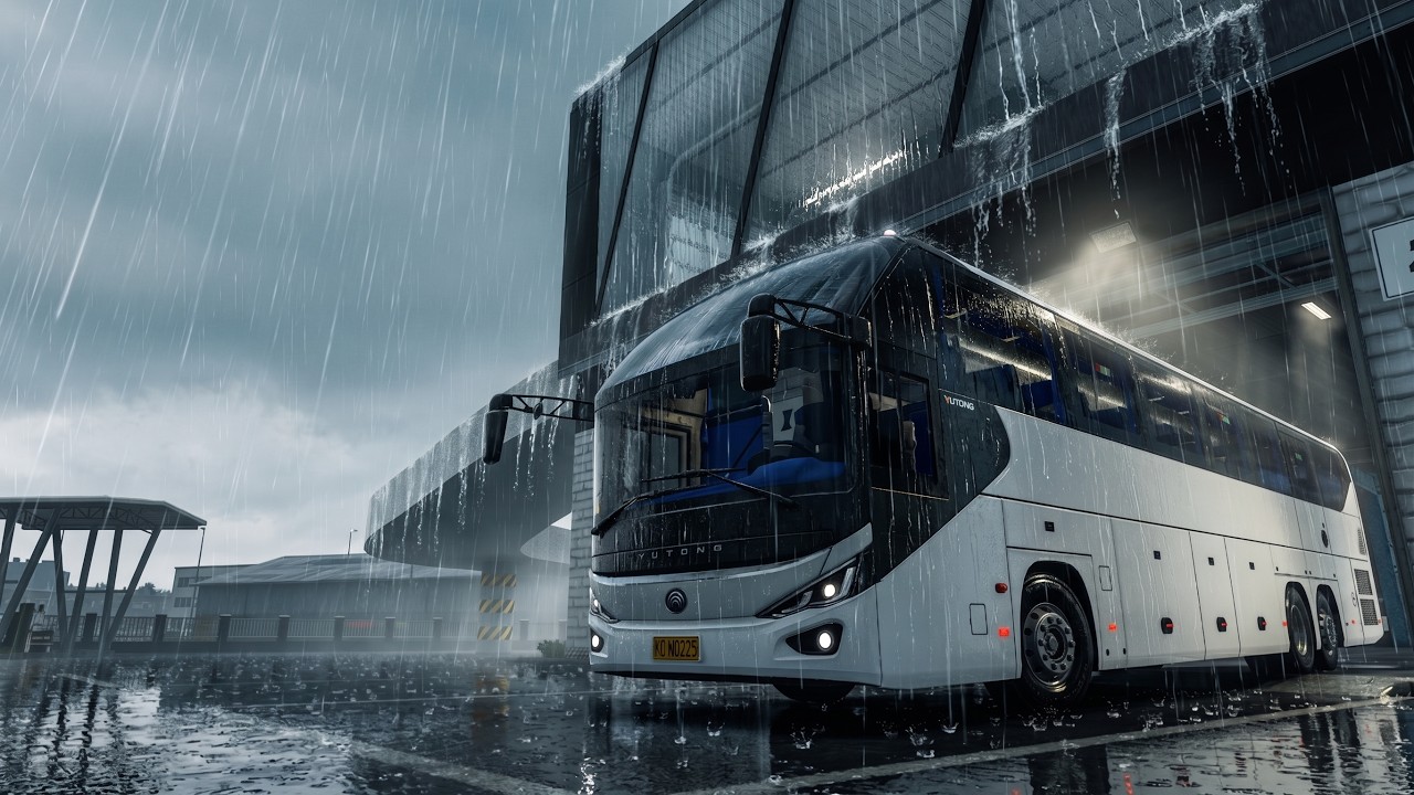Rainy Day Road Test - Yutong C13L Pro - Euro Truck Simulator 2