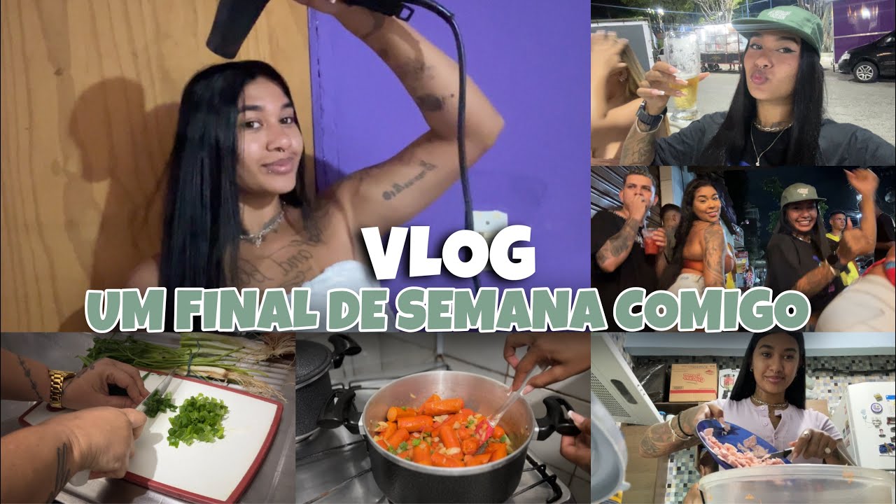 VLOG: UM FINAL DE SEMANA COMIGO - ANIVERSÁRIO DA AMIGA + FIZ CACHORRO QUENTE E SALPICÃO