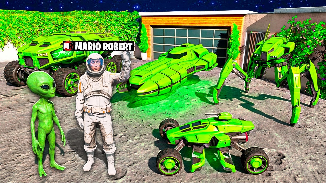Colectez Mașinile SECRETE de pe LUNĂ în GTA 5!🚀