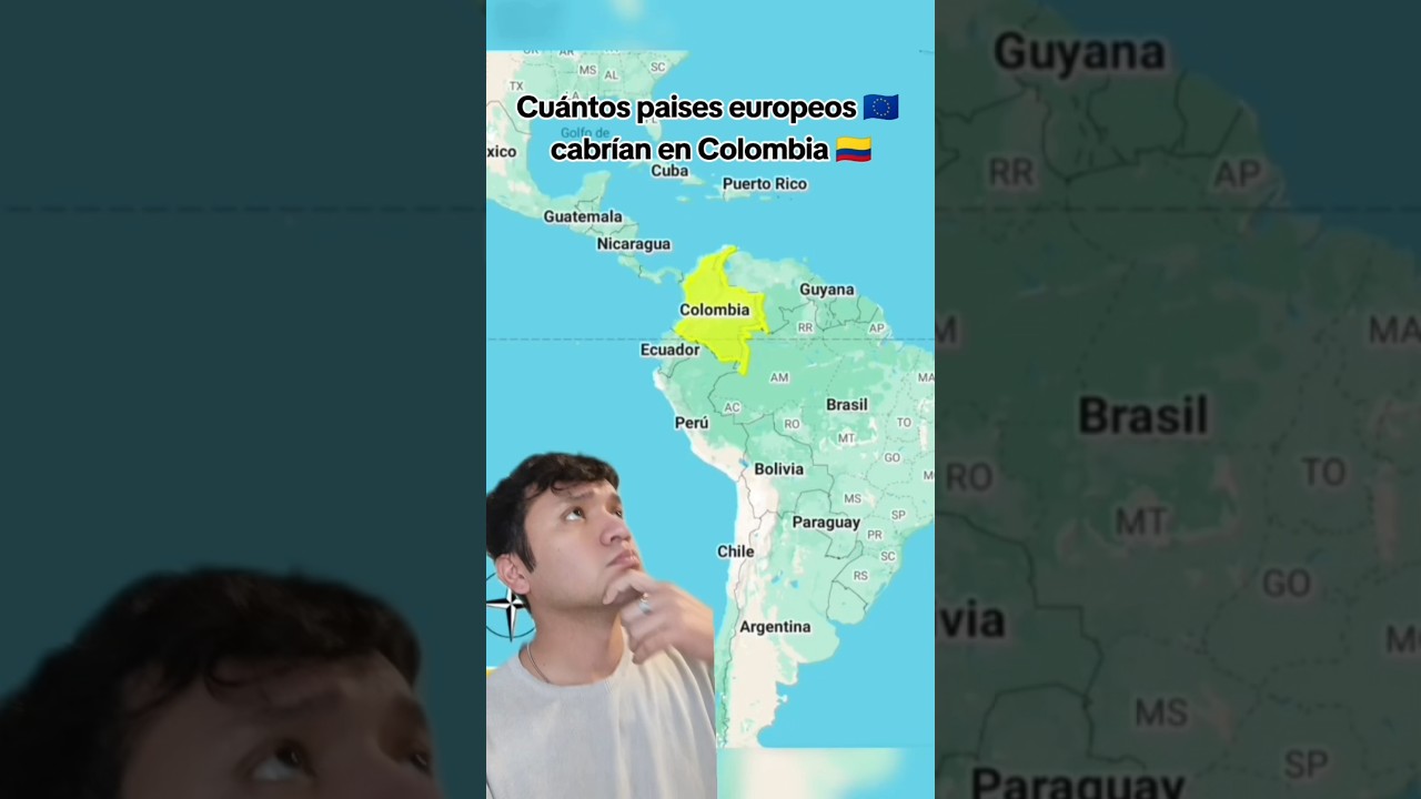 Cu&aacute;ntos pa&iacute;ses cabr&iacute;an en Colombia #colombia  #bogota #mapa #banderas #historia #geografia