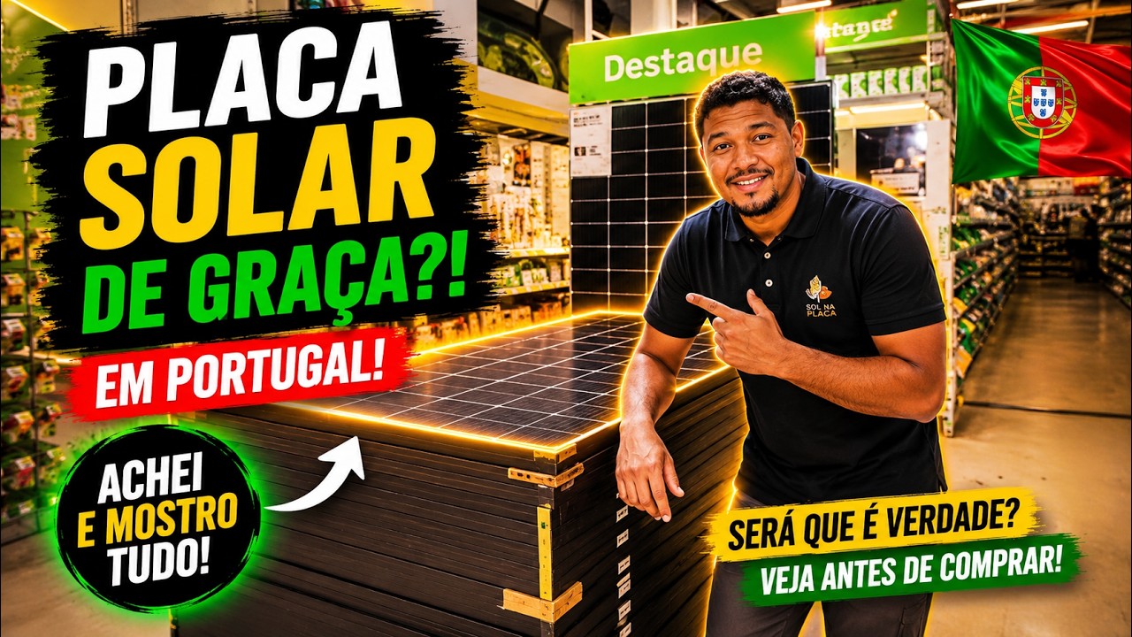 Placas solares  de (GRAÇA) praticamente em Portugal