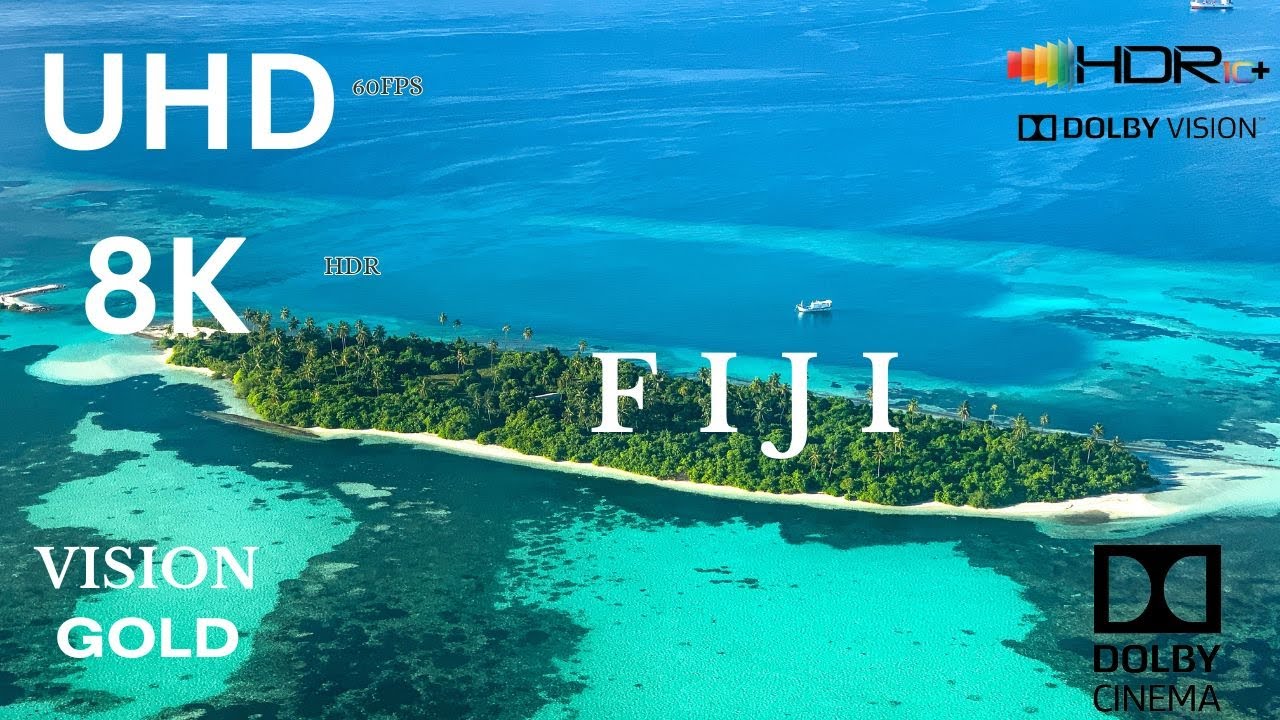 FIJI - 8K NATURE RELAXING  Film With Inspiring Cinematic Soundtrack - 12K (60fps) Video Ultra HD