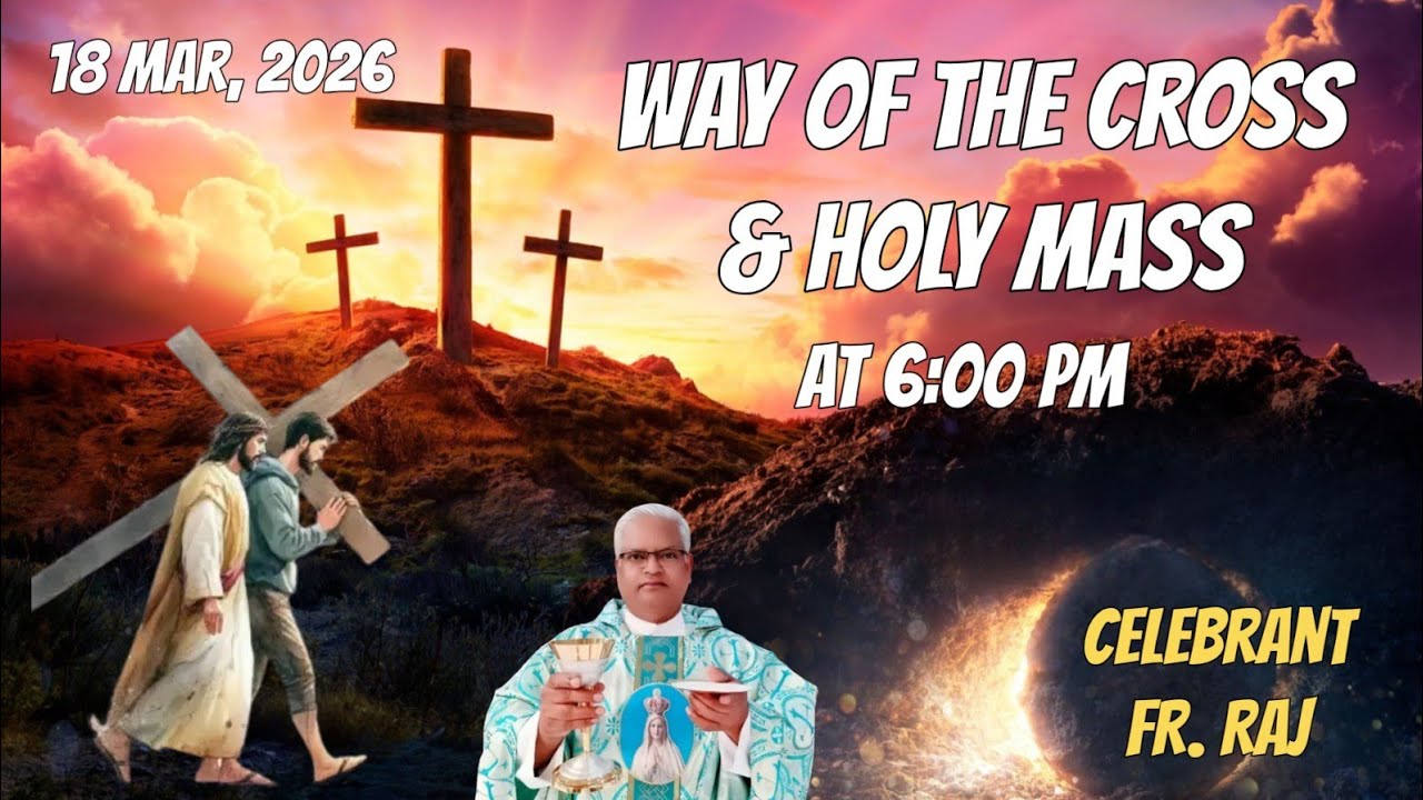 GOOD NEWS is live.  way of the cross and Holy Mass live 6pm 20th march