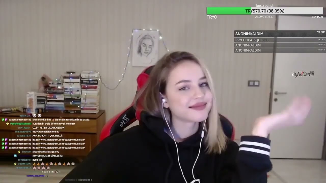 Anna Deniz   O Ses Twitch 1. si MUHTEŞEM SES Boşu Boşuna