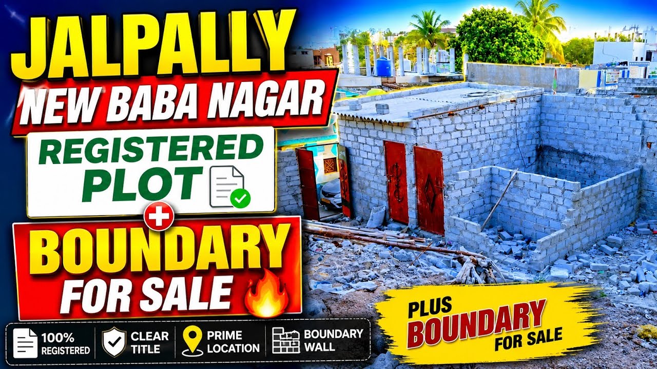 Jalpally New Baba Nagar Registered Plot Plus Boundary For Sale in Hyderabad 