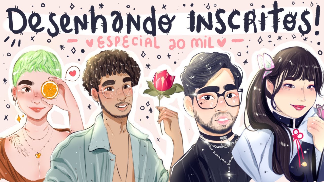 ⭐️✏️ desenhando inscritos #1 // especial de 20 mil inscritos! 😍😲♥️